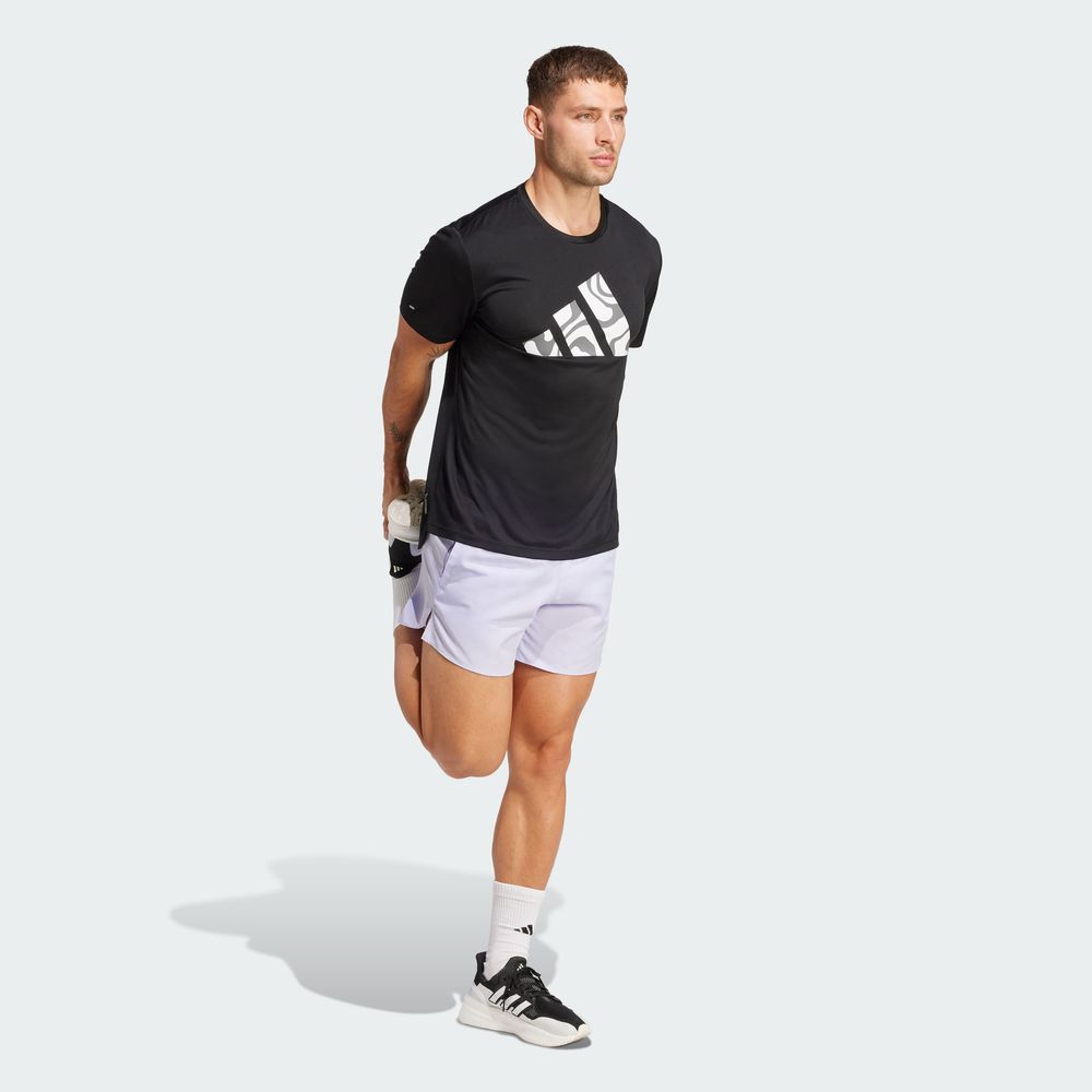 Foto 6 pulgar | Run It Bl Tee M Adidas Negro Hombre