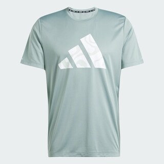 Foto 3 | Run It Bl Tee M Adidas Verde Hombre