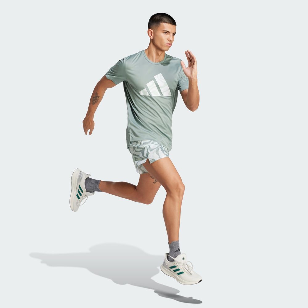 Foto 6 pulgar | Run It Bl Tee M Adidas Verde Hombre