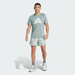 Foto 6 | Run It Bl Tee M Adidas Verde Hombre