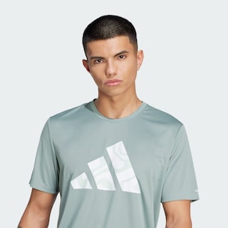 Foto 7 | Run It Bl Tee M Adidas Verde Hombre