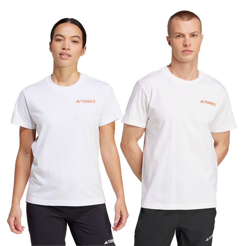 Foto 4 pulgar | Playera Puzzle Back Gfx Adidas Blanca Unisex