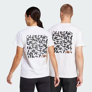 Foto 5 | Playera Puzzle Back Gfx Adidas Blanca Unisex