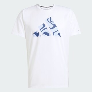 Foto 3 | Run It Bl Tee M Adidas Blanco Hombre