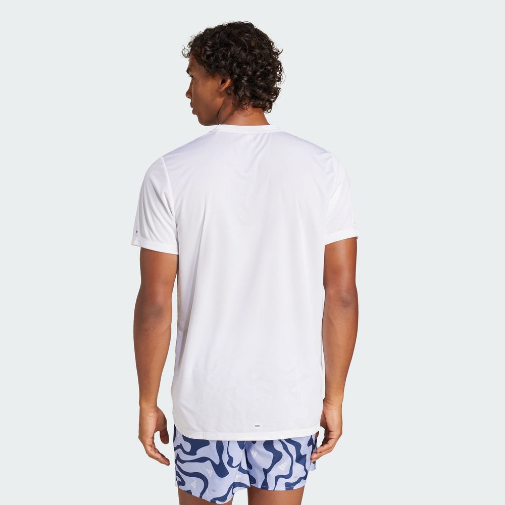 Foto 4 | Run It Bl Tee M Adidas Blanco Hombre