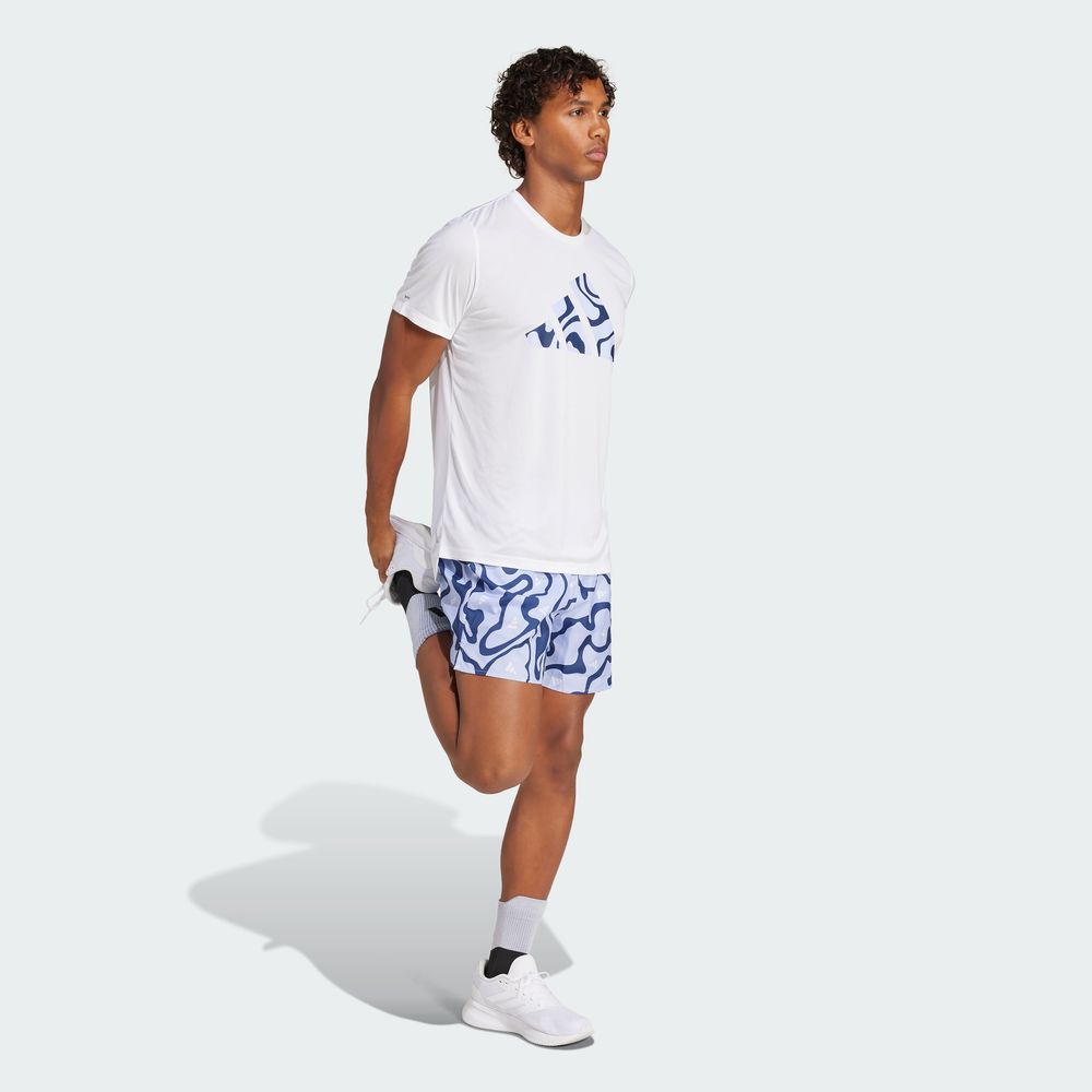 Foto 6 pulgar | Run It Bl Tee M Adidas Blanco Hombre