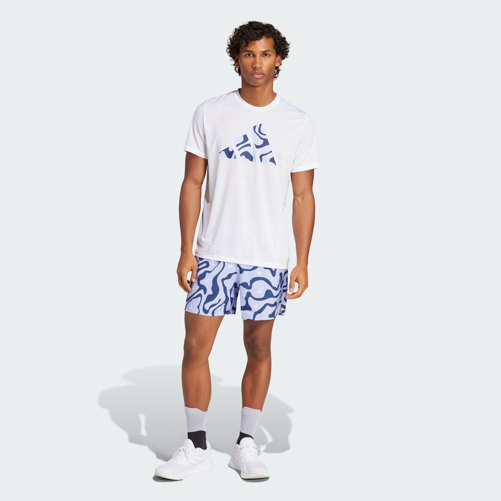 Foto 7 pulgar | Run It Bl Tee M Adidas Blanco Hombre