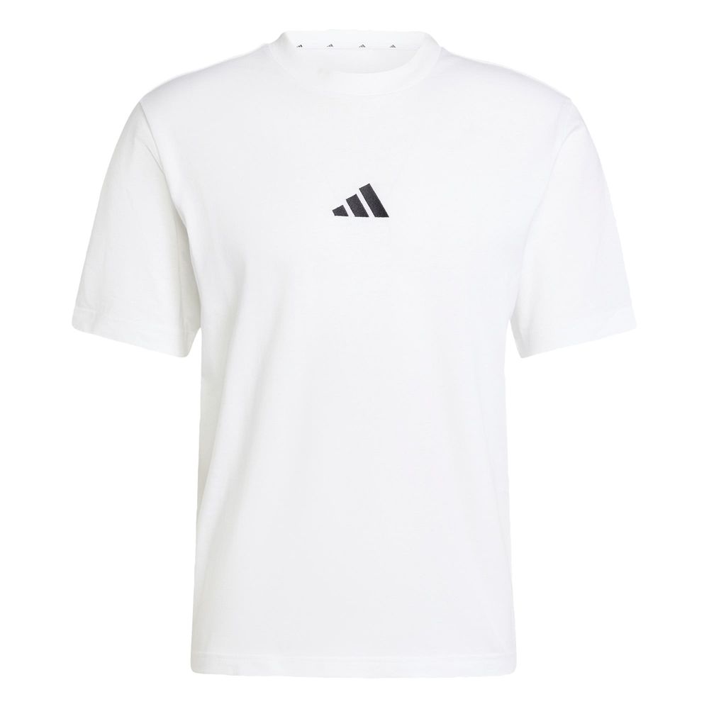 Foto 2 pulgar | Playera Essentials Logo Pequeño Tejido Jersey Adidas Blanco Hombre