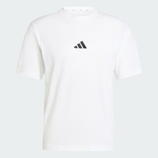 Foto 3 | Playera Essentials Logo Pequeño Tejido Jersey Adidas Blanco Hombre