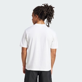 Foto 4 | Playera Essentials Logo Pequeño Tejido Jersey Adidas Blanco Hombre