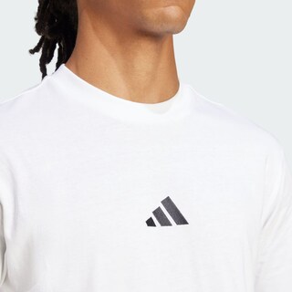 Foto 7 | Playera Essentials Logo Pequeño Tejido Jersey Adidas Blanco Hombre
