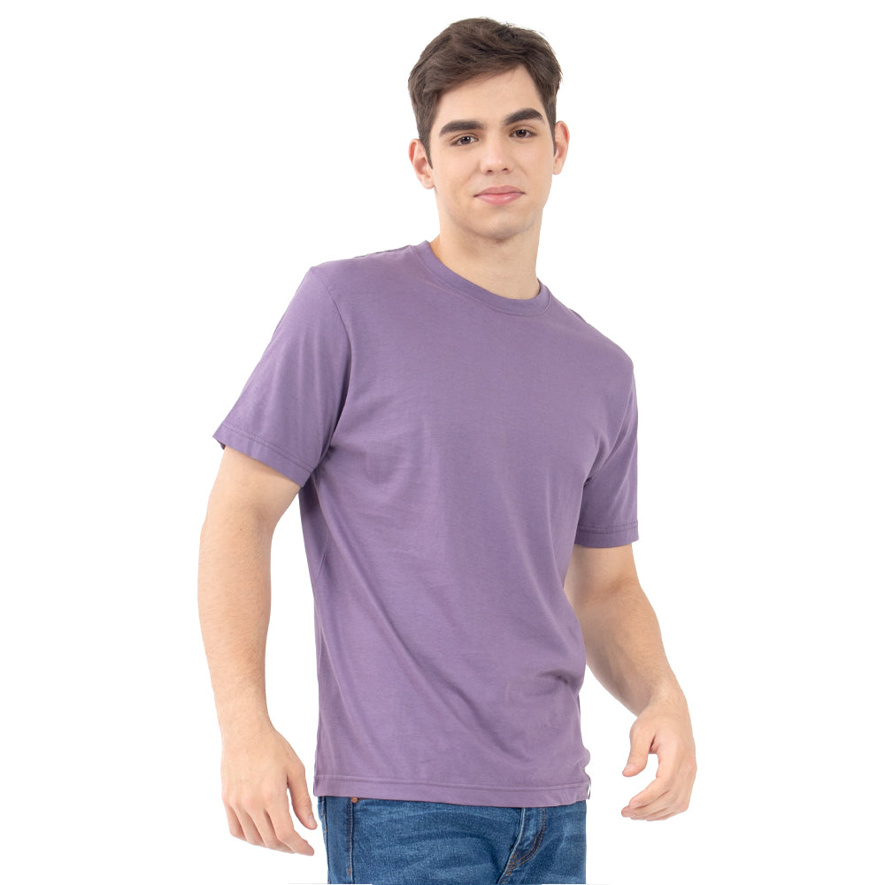 Foto 2 pulgar | Playera Manga Corta Slim Fit Básica Quarry Morada para Hombre