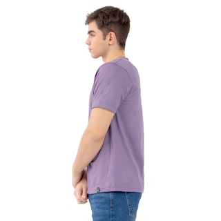 Foto 2 | Playera Manga Corta Slim Fit Básica Quarry Morada para Hombre