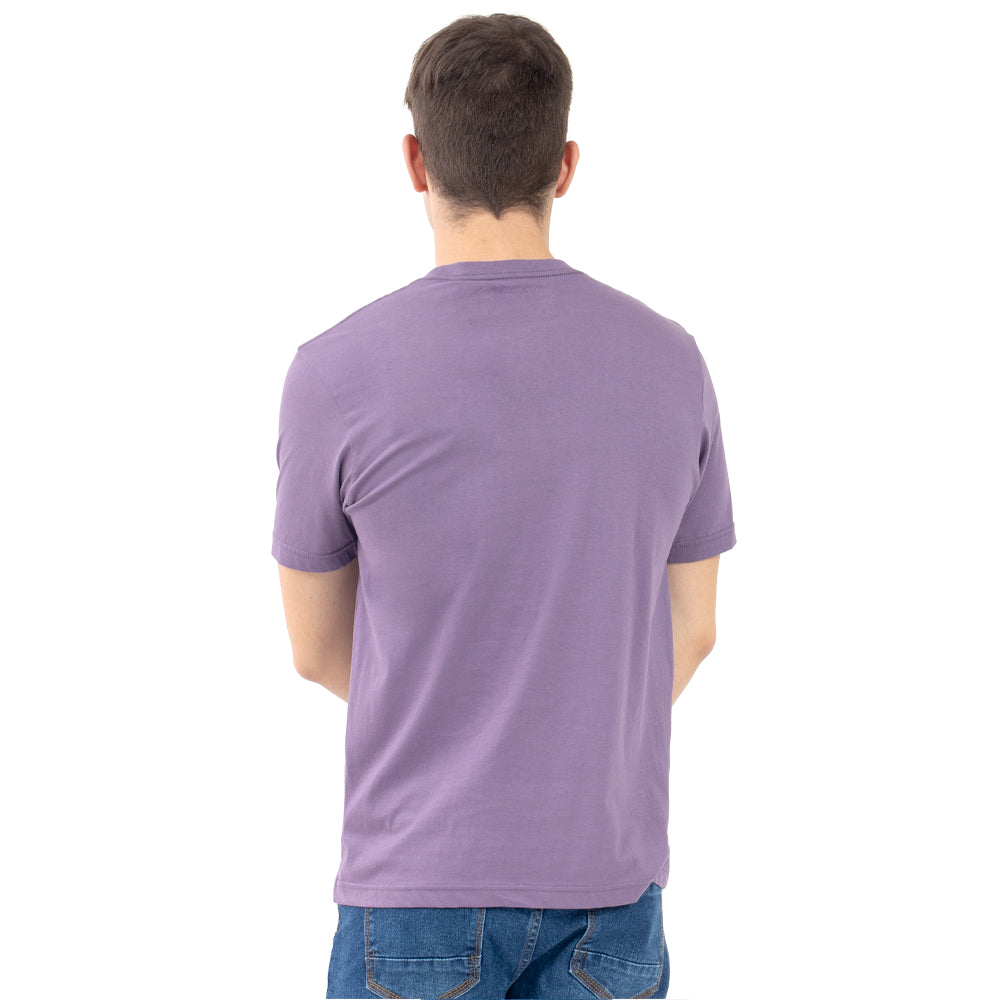 Foto 3 | Playera Manga Corta Slim Fit Básica Quarry Morada para Hombre