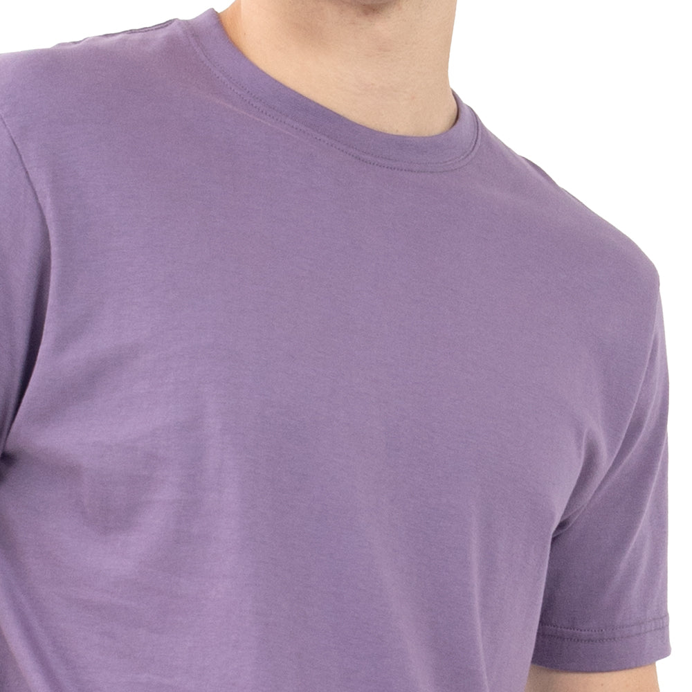 Foto 5 pulgar | Playera Manga Corta Slim Fit Básica Quarry Morada para Hombre