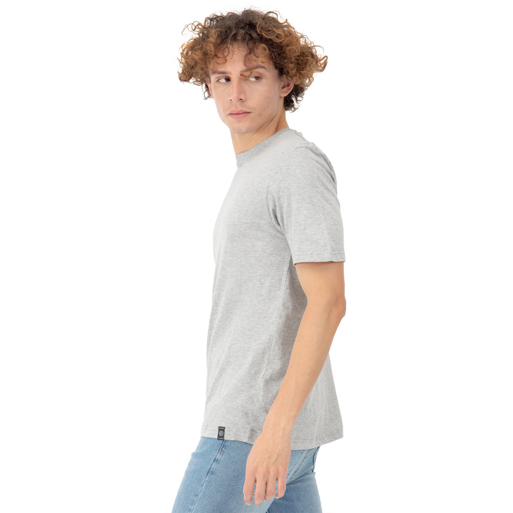 Foto 3 pulgar | Playera Manga Corta Slim Fit Básica Quarry Gris para Hombre