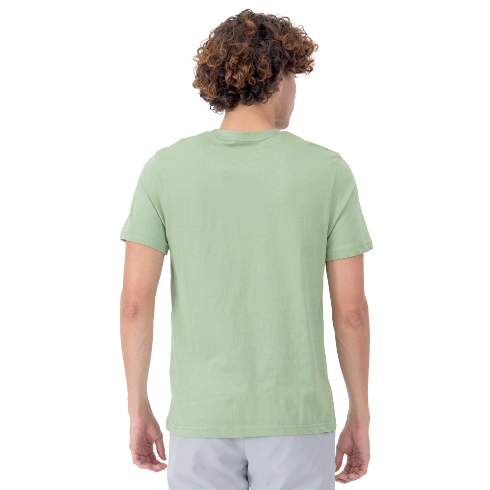 Foto 4 pulgar | Playera Manga Corta Slim Fit Básica Quarry Verde para Hombre