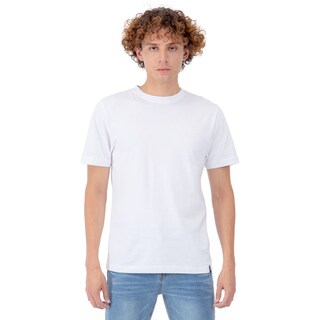 Foto 1 | Playera Manga Corta Slim Fit Básica Quarry Blanca para Hombre