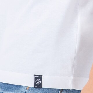 Foto 4 | Playera Manga Corta Slim Fit Básica Quarry Blanca para Hombre