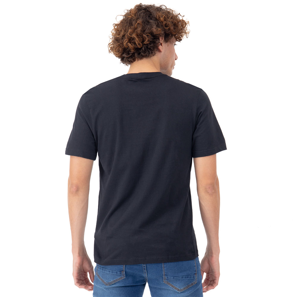 Foto 4 pulgar | Playera Manga Corta Slim Fit Básica Quarry Negra para Hombre