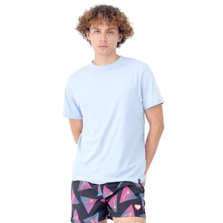 Foto 1 | Playera Manga Corta Slim Fit Básica Quarry Azul para Hombre