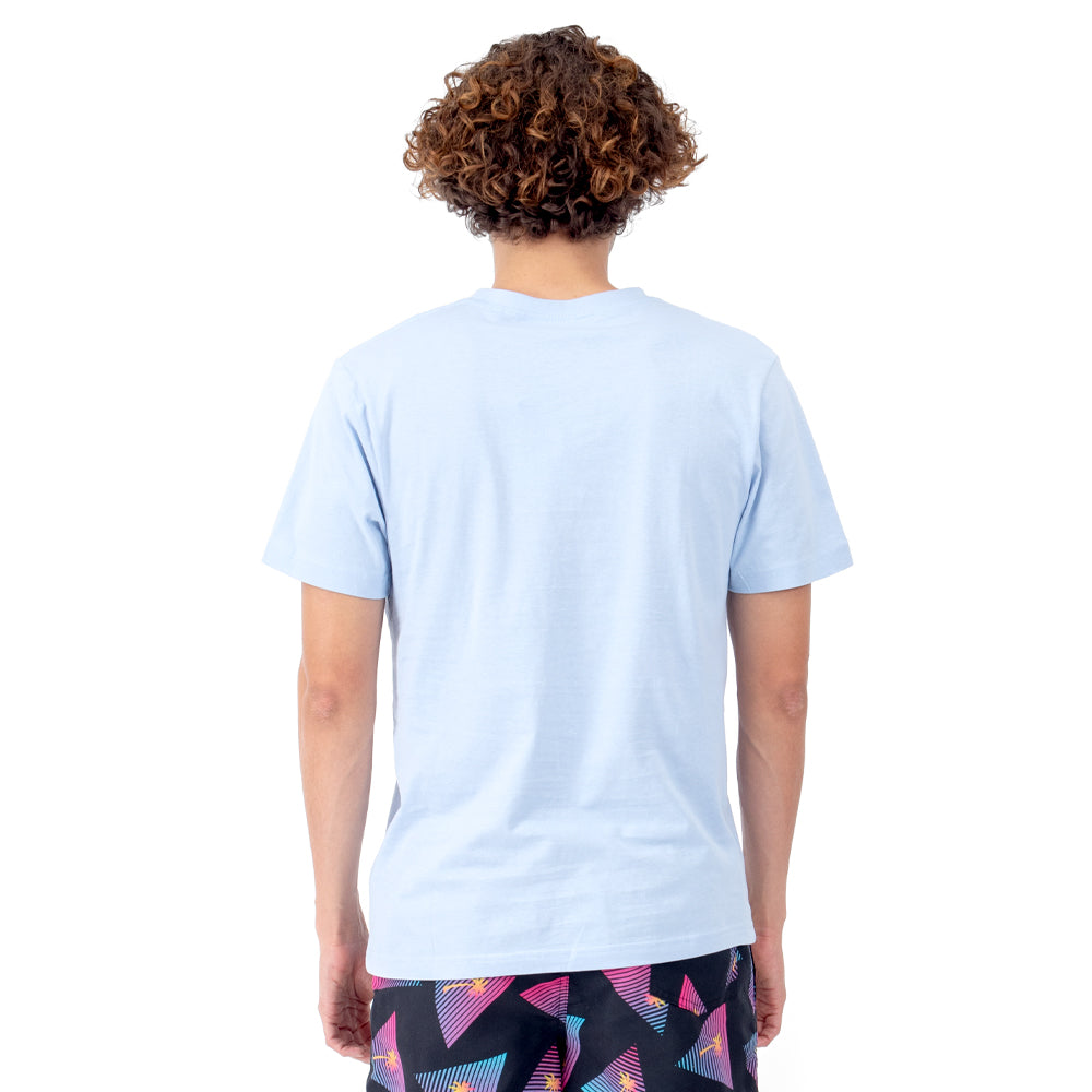 Foto 4 pulgar | Playera Manga Corta Slim Fit Básica Quarry Azul para Hombre