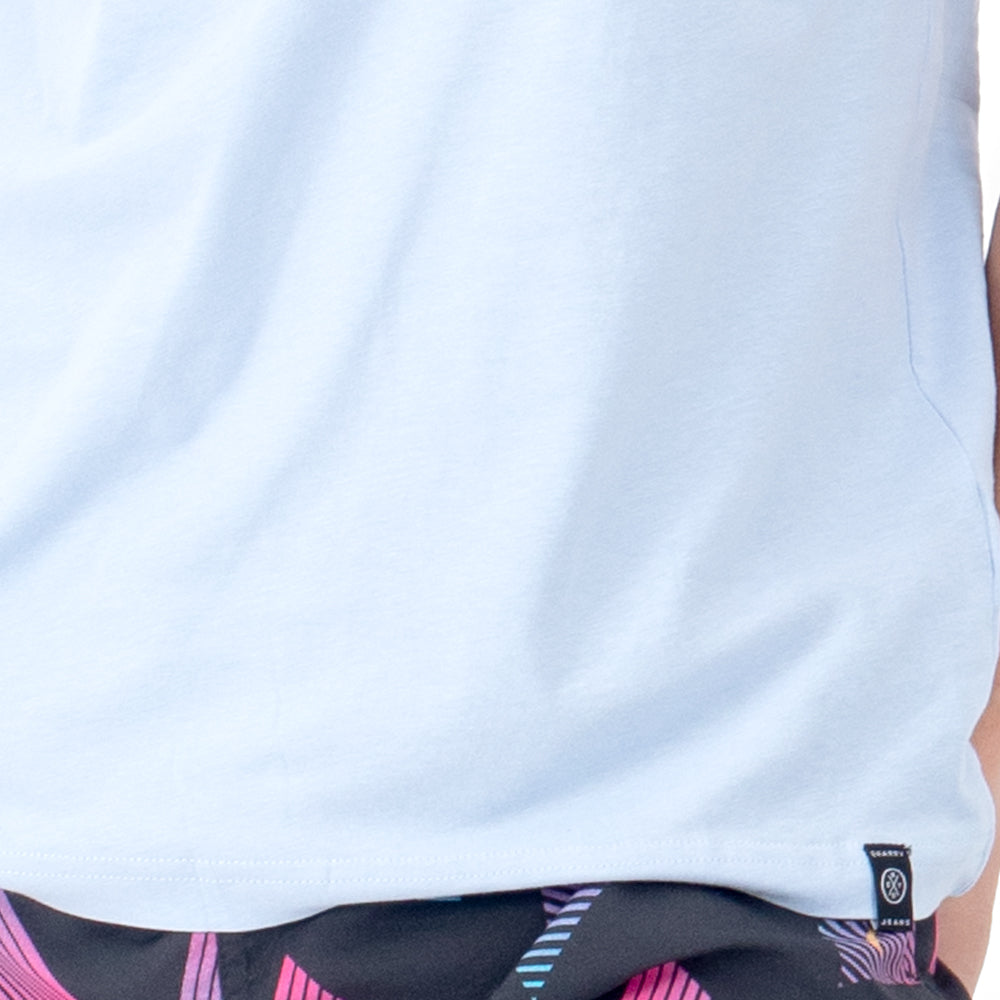 Foto 4 | Playera Manga Corta Slim Fit Básica Quarry Azul para Hombre