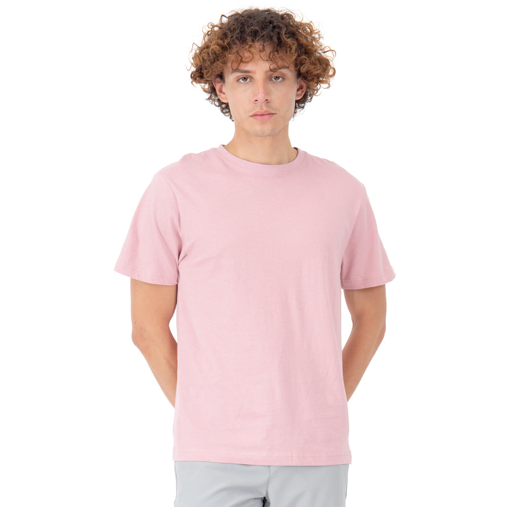 Foto 2 pulgar | Playera Manga Corta Slim Fit Básica Quarry Rosa para Hombre