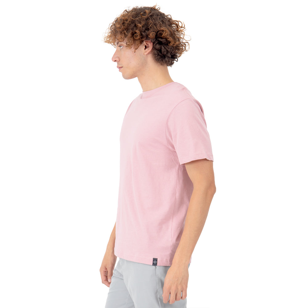 Foto 2 | Playera Manga Corta Slim Fit Básica Quarry Rosa para Hombre