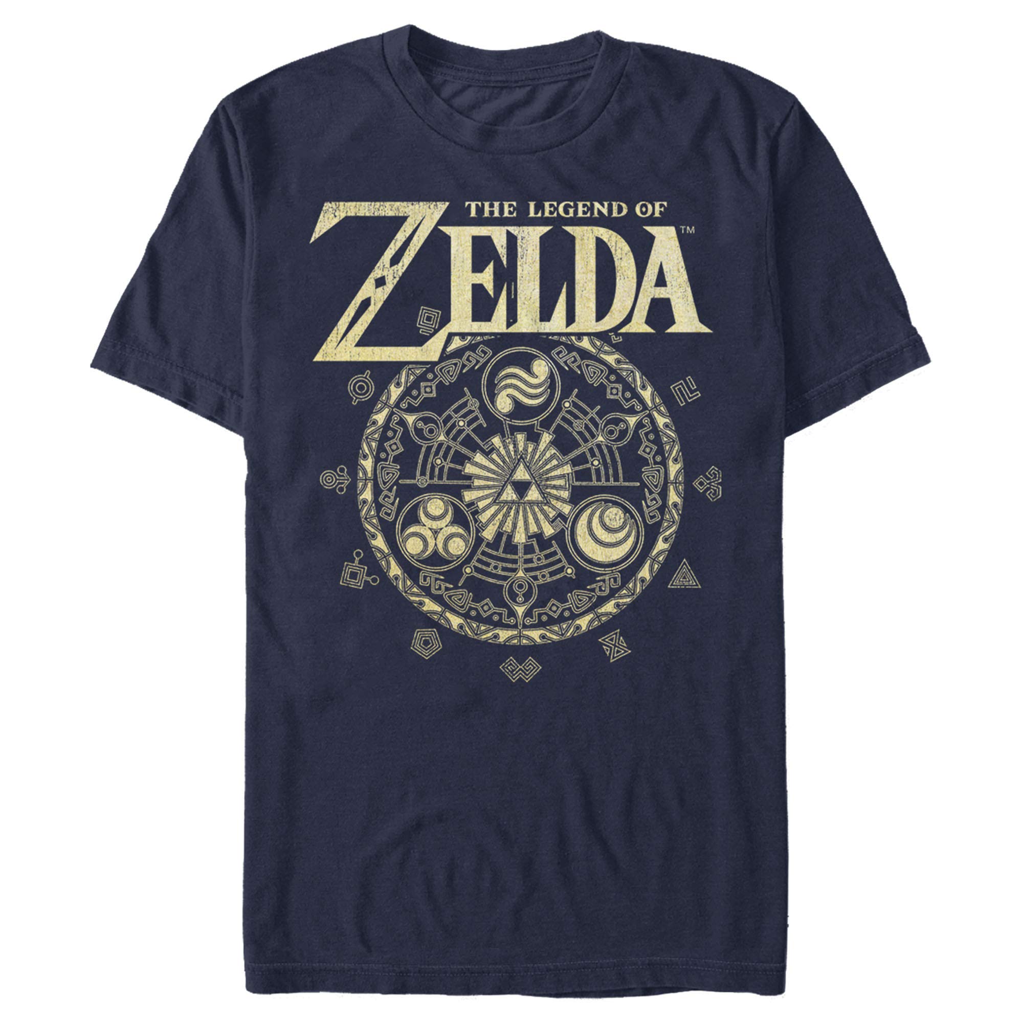 Camiseta Nintendo Zelda Cir Para Hombre Azul Marino, Talla L - Venta Internacional.