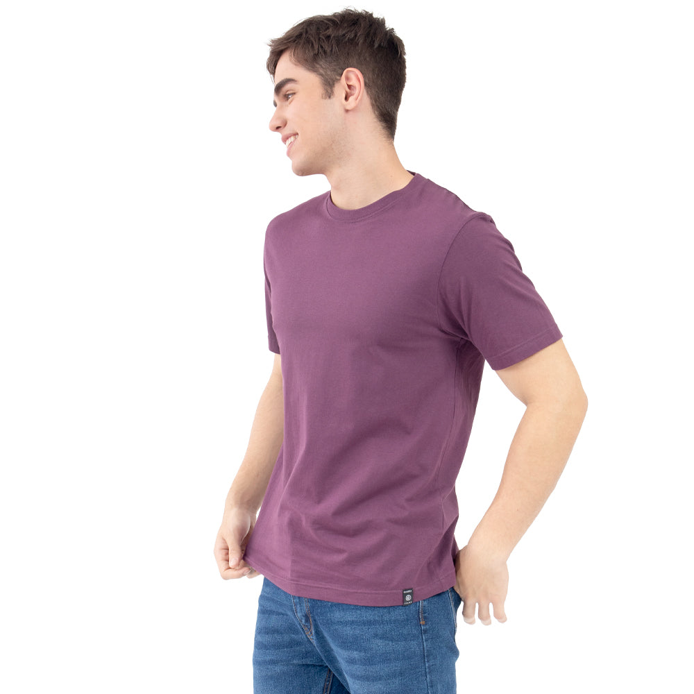 Foto 3 pulgar | Playera de Manga Corta Slim Fit Quarry Morada para Hombre