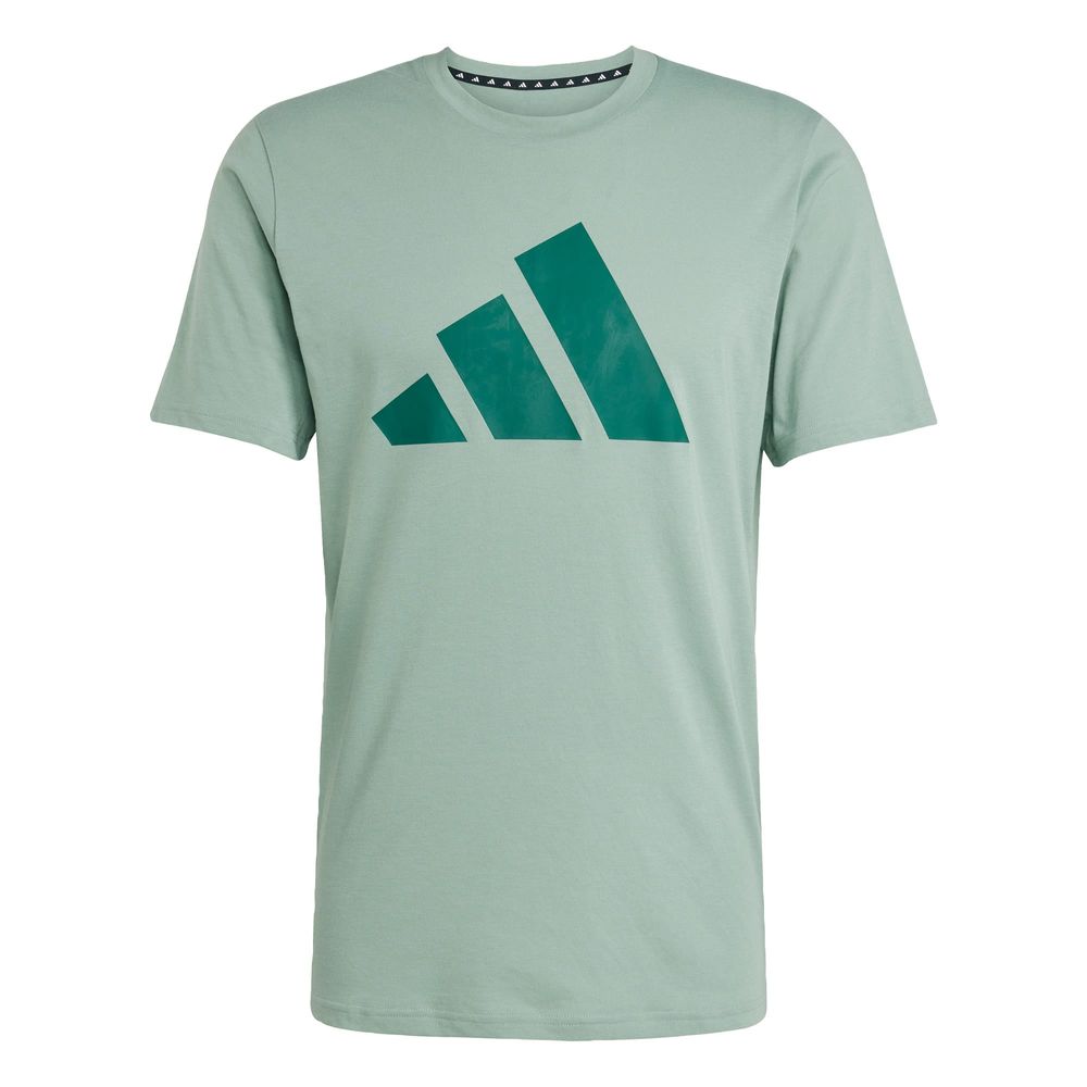 Playera Deportiva Train Essentials Feelready Logo Adidas Verde Hombre