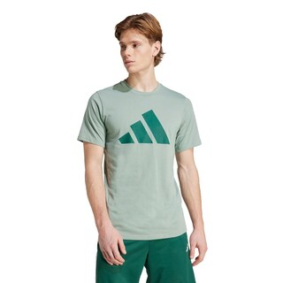 Foto 2 | Playera Deportiva Train Essentials Feelready Logo Adidas Verde Hombre