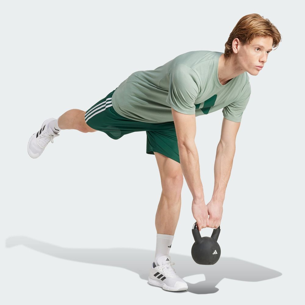 Foto 6 pulgar | Playera Deportiva Train Essentials Feelready Logo Adidas Verde Hombre