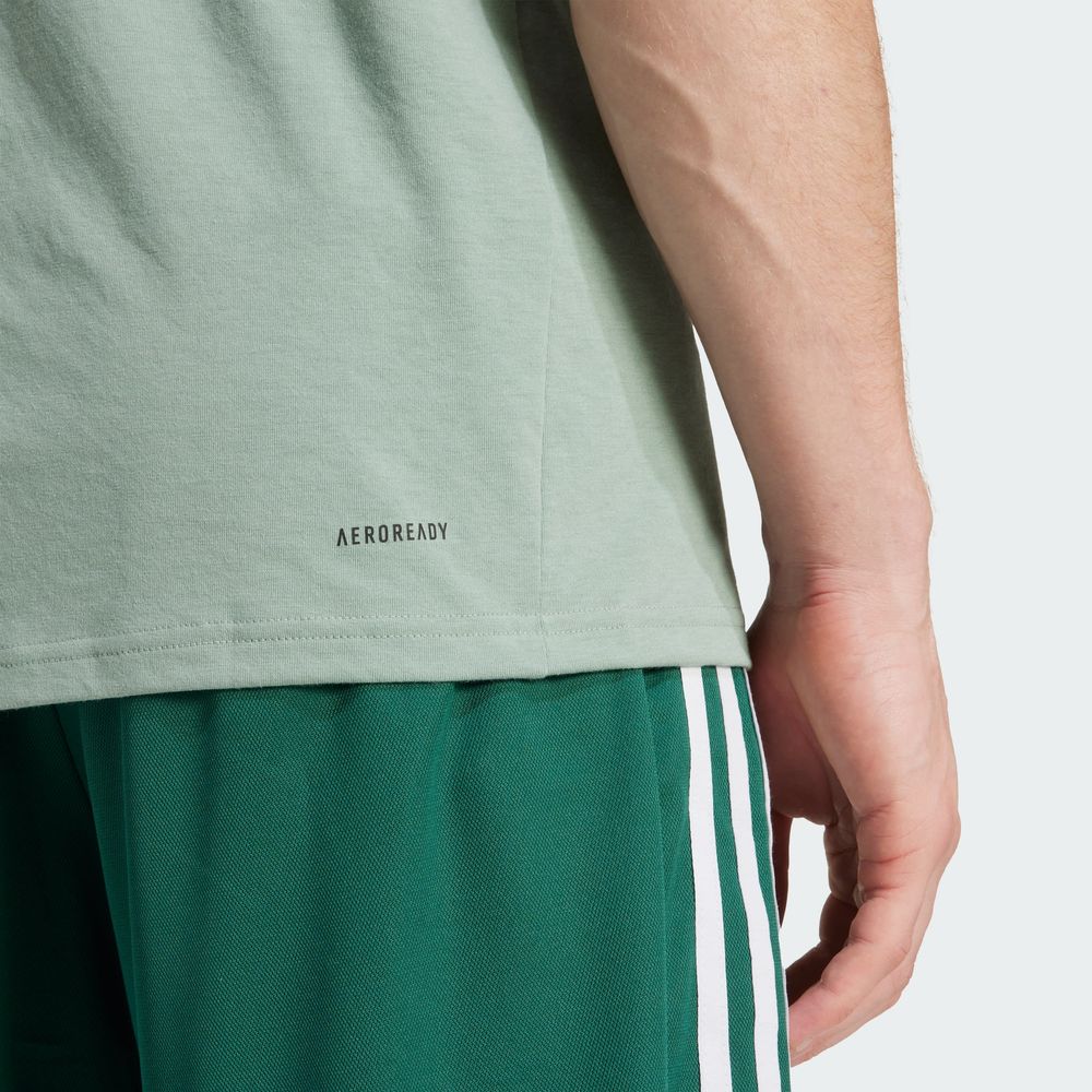 Foto 8 pulgar | Playera Deportiva Train Essentials Feelready Logo Adidas Verde Hombre