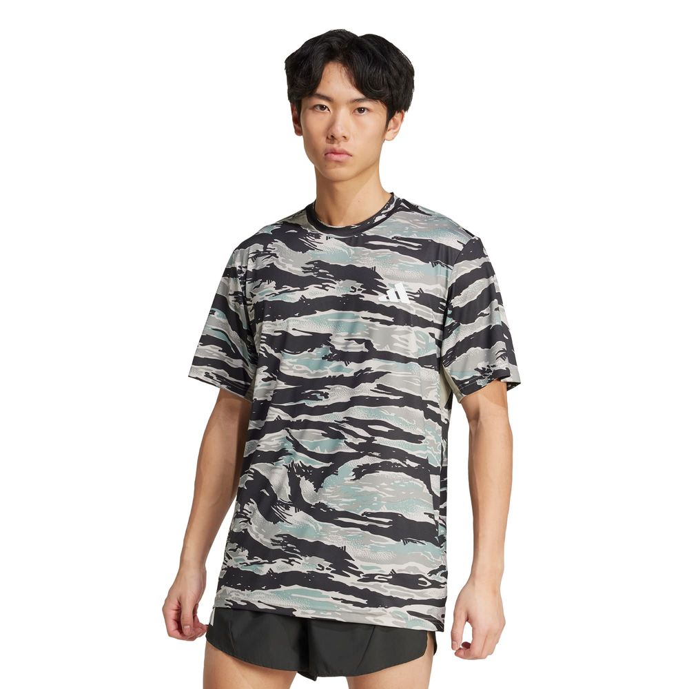 Foto 2 | Camo Aop Tee Adidas Verde Hombre
