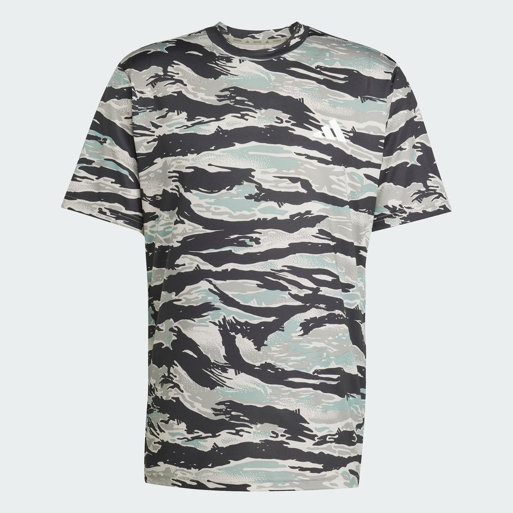 Foto 4 pulgar | Camo Aop Tee Adidas Verde Hombre