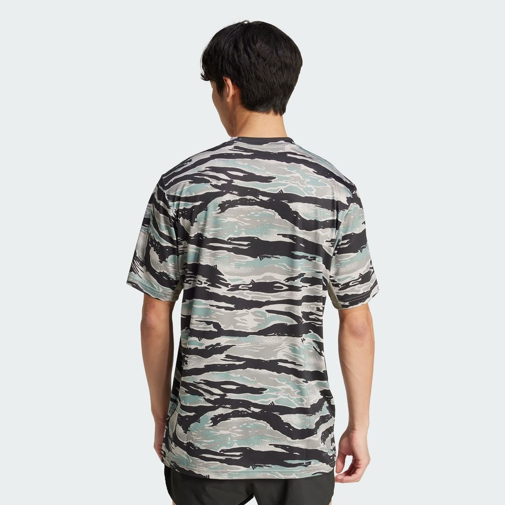 Foto 5 pulgar | Camo Aop Tee Adidas Verde Hombre