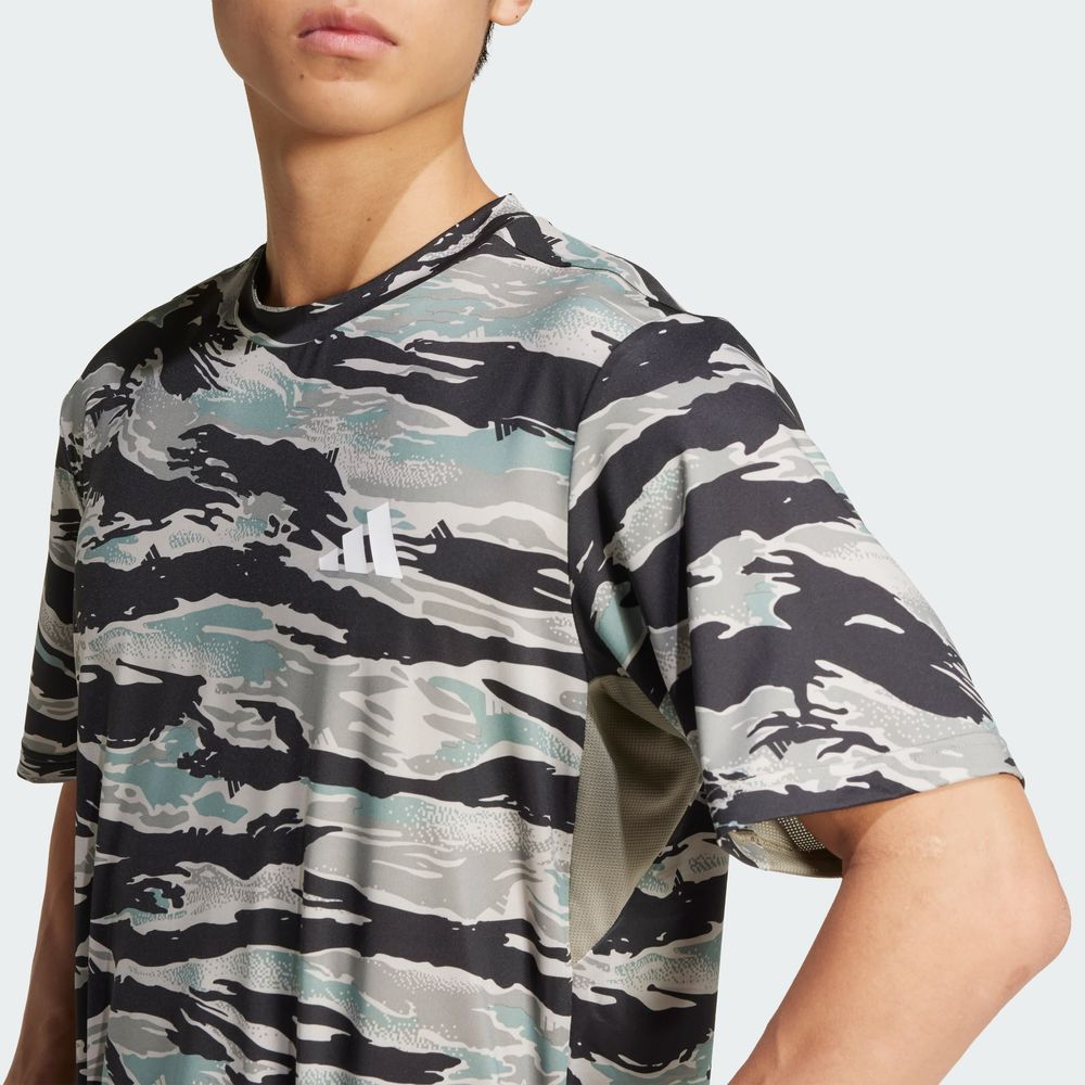 Foto 7 pulgar | Camo Aop Tee Adidas Verde Hombre