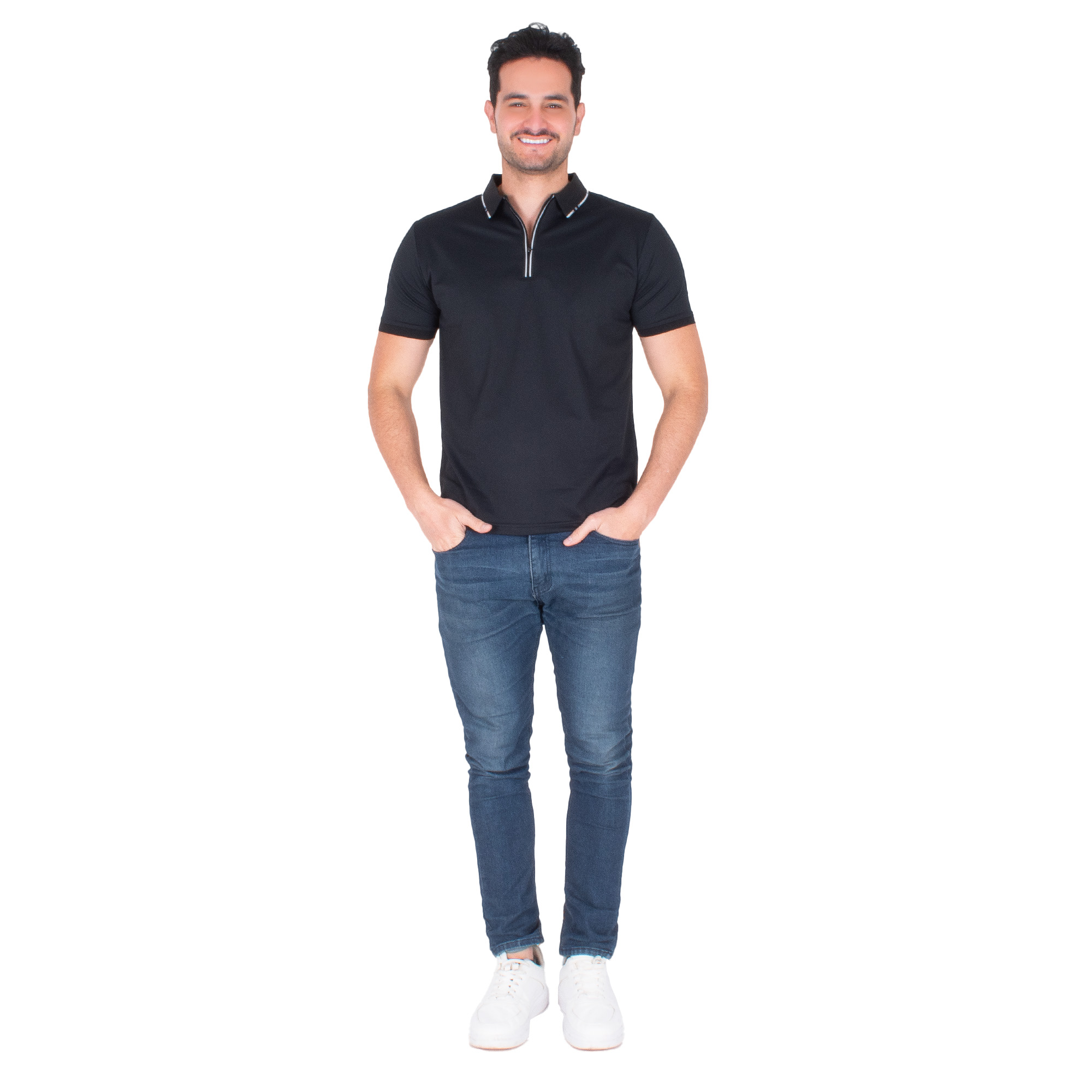 Foto 4 pulgar | Generra | Playera Tipo Polo De Cierre Casual Para Hombre