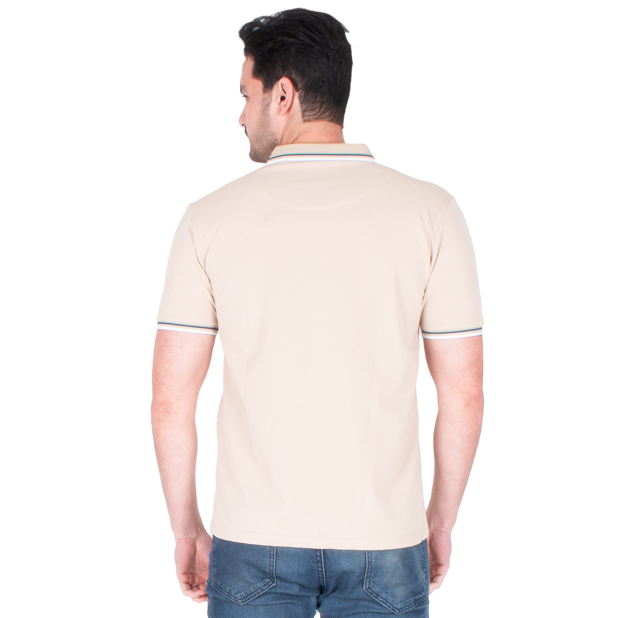 Foto 3 pulgar | Generra | Playera Tipo Polo Con Ribetes A Rayas Para Hombre