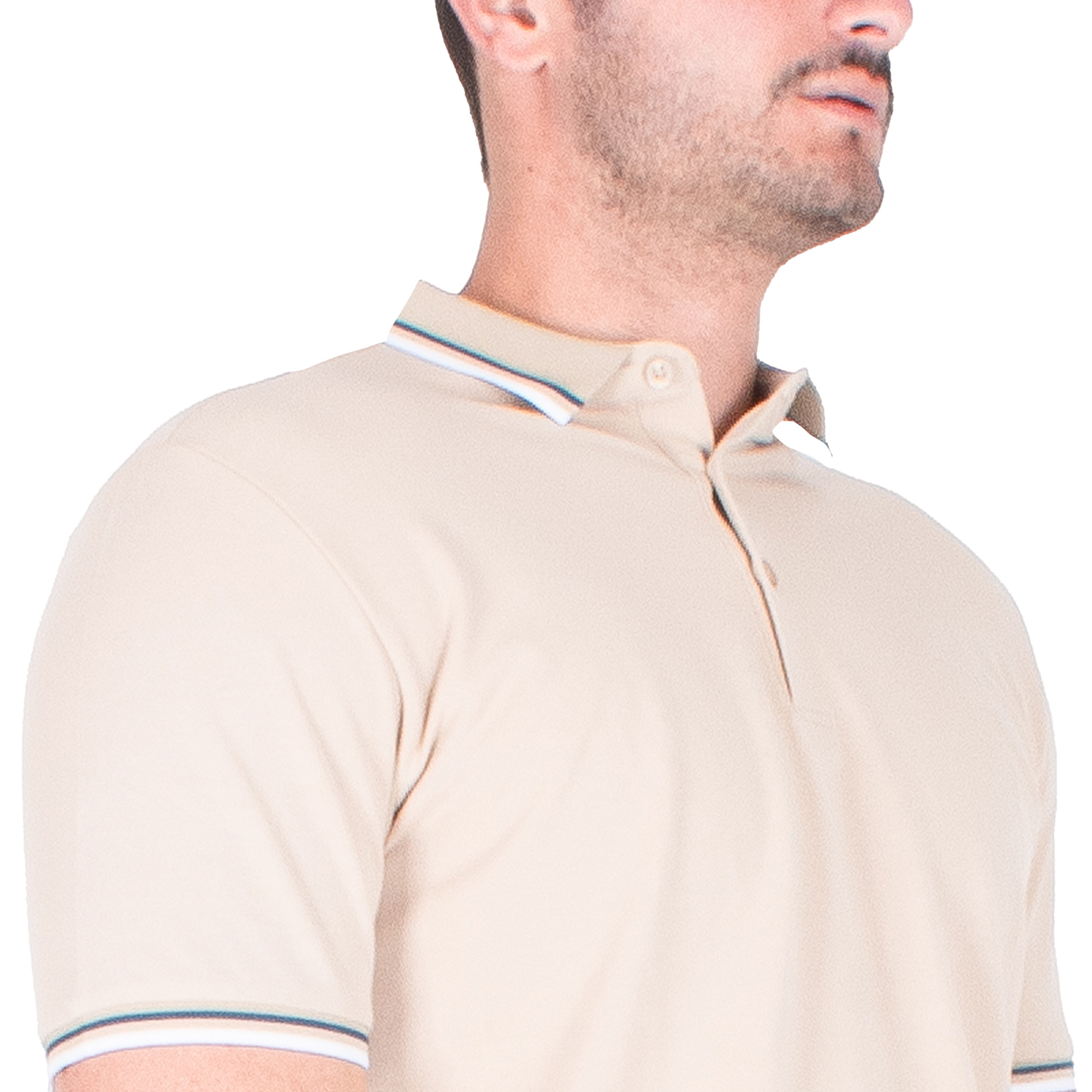 Foto 5 pulgar | Generra | Playera Tipo Polo Con Ribetes A Rayas Para Hombre