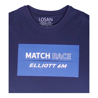 Foto 2 | Playera Para Caballero Azul Marino ''match Race Elliott 6m'' Losan