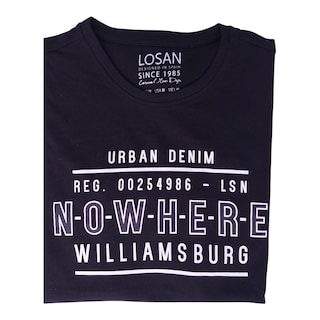 Foto 3 | Playera ''urban Denim, N-o-w-h-e-r-e'' Para Caballero Losan