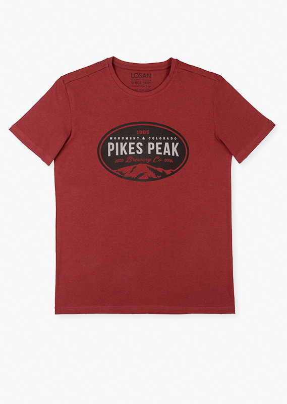 Foto 2 pulgar | Playera De Manga Corta “pikes Peak” Para Caballero Losan