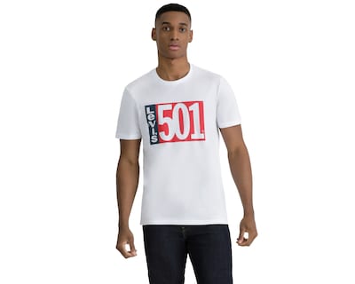 Foto 1 | Playera Levi’s Sportswear Blanco para Hombre