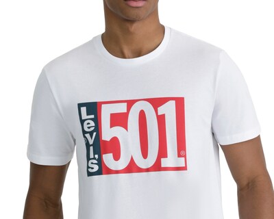 Foto 6 | Playera Levi’s Sportswear Blanco para Hombre