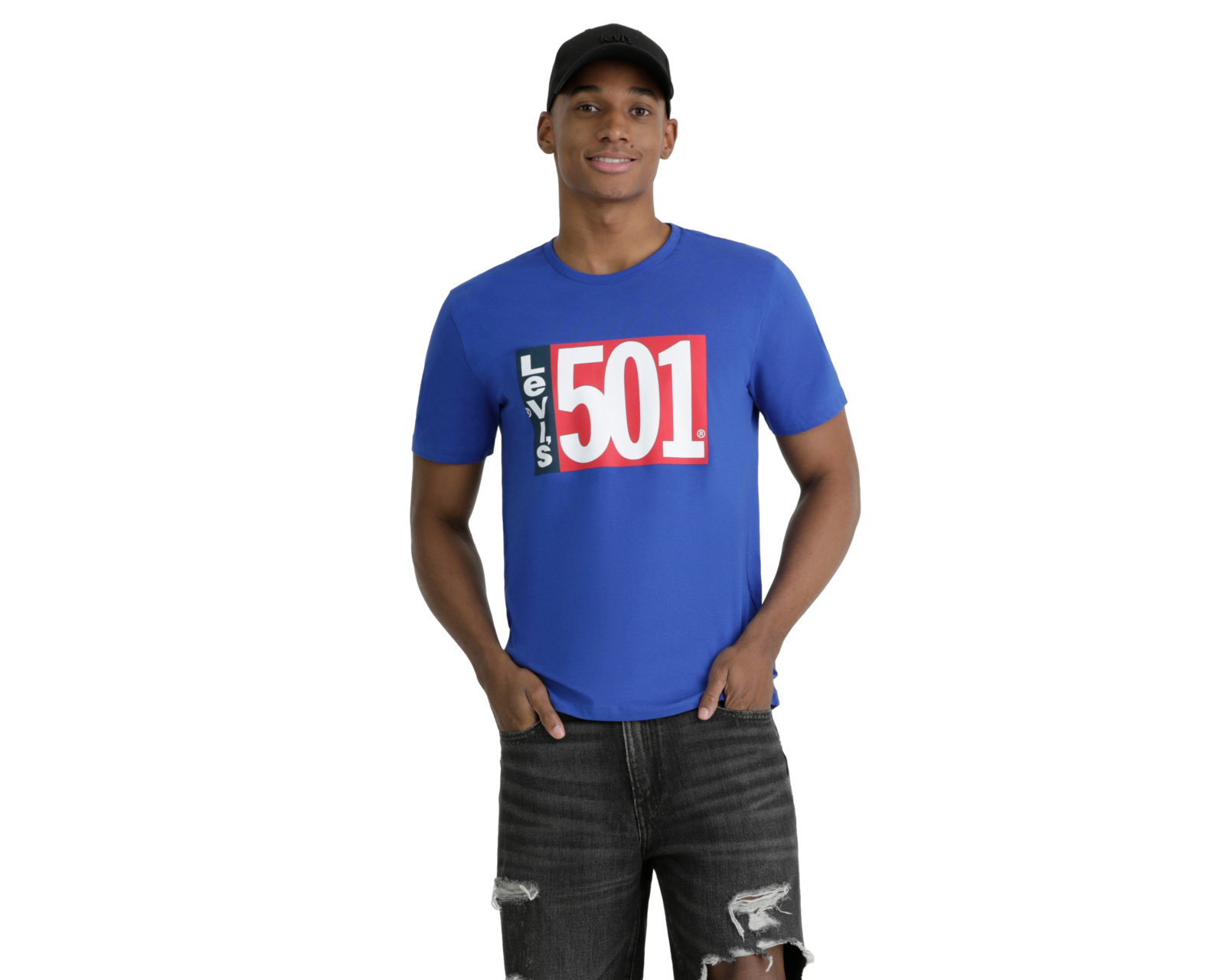 Foto 2 pulgar | Playera Levi’s Sportswear Azul para Hombre