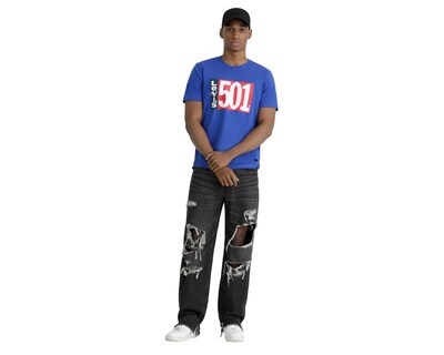Foto 4 | Playera Levi’s Sportswear Azul para Hombre
