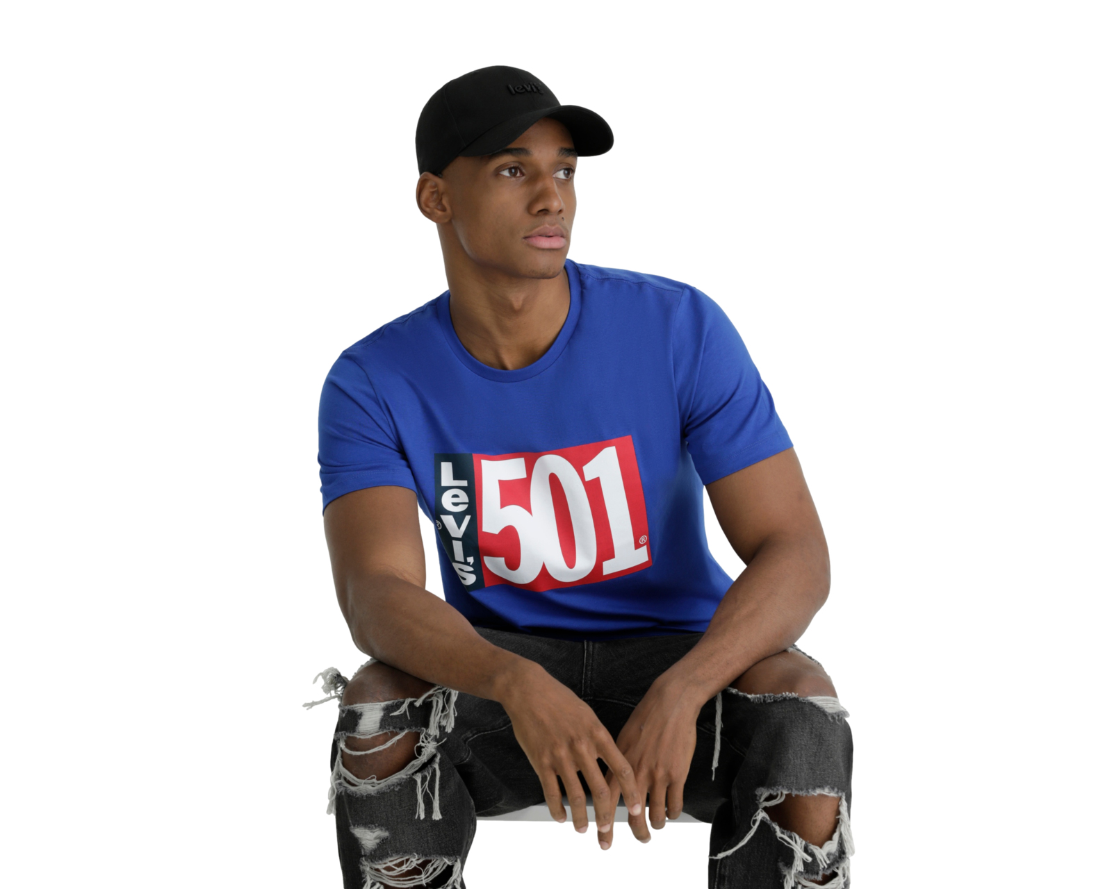 Foto 6 pulgar | Playera Levi’s Sportswear Azul para Hombre